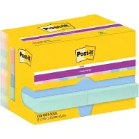 Post-It 7100258899, firkant, Blå, Grønn, Lavender, Rosa, Lilla, Papir, 47,6 mm, 47,6 mm, 90 ark