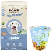 My friend + Dog Junior & Active 12 kg