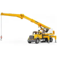 Mack Trucks MACK Granite Liebherr crane truck, 4 år, ABS syntetisk, Sort, Gult