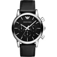 Giorgio Armani Emporio AR1733 Klassisk svart rustfritt stål herreklokke
