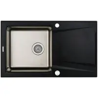 Deante Stål Granittvask Med 1 Kum Og Avrenning