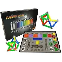 Leantoys Lean Toys Magnastix magnetiske byggklosser 560 + tavle