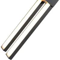 QAZQA Moderne vegglampe for utendørs sort inkl. LED 2-lys IP54 - Jamal