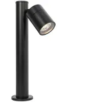 QAZQA Utelampe sort 45 cm AR70 justerbar IP44 - Solo