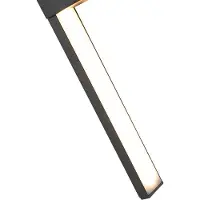 QAZQA Moderne utendørs vegglampe sort inkl. LED IP54 - Jamal