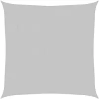 vidaXL Solseil lysegrå 2,5x2,5 m 100% polyester oxford