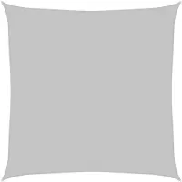 vidaXL Solseil lysegrå 3x3 m 100% polyester oxford