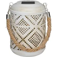 Articasa Solcellelykt Ø11 cm med varmt hvitt lys