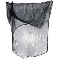 Fiesta Sort gaze stof, 2 x 5 m