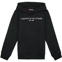 Tommy Hilfiger Hettegenser - Essential - Organic - Svart - - 16 år (176) - Hettegenser