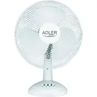 Adler AD 7304, Hvit, Bord, 43,5 dB, 40 cm, 90°, 55 W