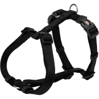 Trixie Premium H-sele, XXS: 20–30 cm/10 mm, sort