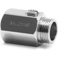 Broen Ballofix uden håndtag muffe/nippel 1/2