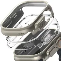 Ringke Slim 2-pakning Etui til Apple Watch Ultra 1/2 (49 mm) - Clear & Titanium