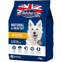 Butcher's Natural & Healthy med kylling - 3 kg