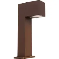 QAZQA Industriell utendørs stolpelampe rustbrun 30 cm IP44 - Baleno