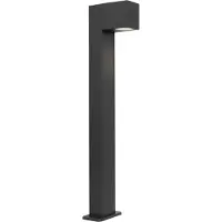 QAZQA Industriell utendørsstående lampe mørkegrå 65 cm IP44 - Baleno