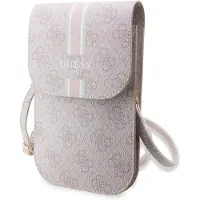 GUESS 4G Stripe håndveske - rosa