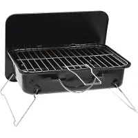 BBQ -grill til camping RANGER 35x25,5 cm svart