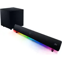 Razer Leviathan V2 - PC Gaming Soundbar with Subwoofer - Multi-driver PC Soundbar and Subwoofer - THX Spatial Audio - Compact Desktop Form Factor