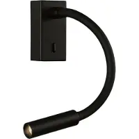 ACB ILUMINACIÓN LED-leselampe Cio, bryter, flexarm, 930, svart