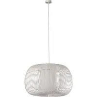 ACB ILUMINACIÓN Mirta pendellampe, skjerm laget av akrylstivere, hvit, Ø 45 cm