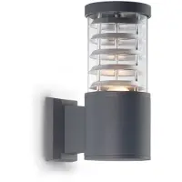 Ideal Lux utendørs vegglampe Tronco antrasitt, aluminium, høyde 25 cm