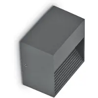 Ideal Lux Veggarmatur utendørs down AP1 1x28W G9 antrasitt 122045