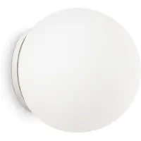 Ideal Lux vegglampe Mapa, Ø 30 cm, E27, hvit, glass, kule