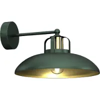 Eko-Light Vegglampe Felix, grønn/gull