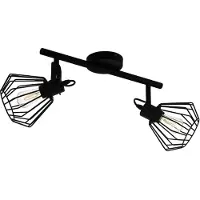 Eglo TABILLANO vegglampe 2xE27 sort