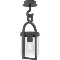 Mantra-Iluminacion Utendørs pendellampe Maya, mørkegrå, IP54, høyde 44,5 cm