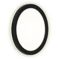 DI-KA LED-panel Frankfurt, rund, Ø 21 cm, IP44, svart