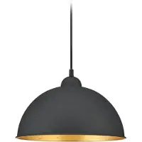 TRIO Jimmy hengelampe for DUOline, svart-gull, E27