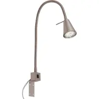 Briloner Vegglampe Tuso, nikkel, montering ved sengen, metall