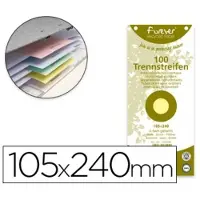 Exacompta Forever - Inndeler - 100 deler - for 105 x 240 mm - assorterte farger