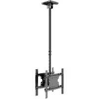 Multibrackets M Public Ceilingmount Medium Back to Back - Monteringssett (takplate, taktippemontering, VESA-adapter) - for 2 LCD-skjermer - stål - svart - skjermstørrelse: 32-55 - takmonterbar