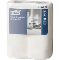 Tork Køkkenruller Ekstra Plus Premium 2-lag hvid - (24 ruller pr. pakke)