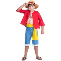 MOM Luffy One Piece Barnekostyme