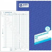 Avery 427, Blå, Hvit, Papir, 210 mm, 297 mm