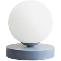 Aldex Bordlampe Joel, høyde 17 cm, blå/hvit