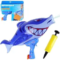Koopman International Koopman oppblåsbar vannpistol-leketøy hai FREE & EASY 70 x 28 x 38 cm