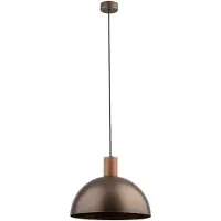 TK Lighting Hengelampe Oslo, brun, metall, Ø 34 cm, E27