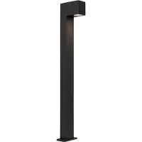 QAZQA Industriell stående utendørslampe svart 80 cm IP44 - Baleno