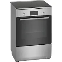 Bosch Serie | 4 HLN39A050U - Komfyr - frittstående - bredde: 60 cm - dybde: 60 cm - høyde: 90 cm - med selvrens - rustfritt stål