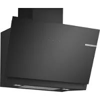 Bosch Serie | 6 DWK81AN60 - Panser - skorsteinvinklet - bredde: 79 cm - dybde: 43.3 cm - ekstraksjon og resirkulasjon (-) - svart