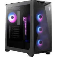 MSI MPG GUNGNIR 300R AIRFLOW - Mid tower - utvidet ATX (E-ATX) - sidepanel med vindu (herdet glass) - ingen strømforsyning (ATX) - svart - USB/lyd