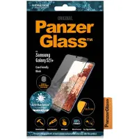 PanzerGlass - Skjermbeskyttelse for mobiltelefon - glass - krystallklar, svart rand - for Samsung Galaxy S21+ 5G