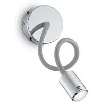 Ideal Lux LED-vegglampe Focus 1, kromfarget, 55 cm