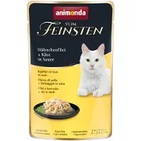 Animonda Vom Feinsten Adult i saus 18 x 50 g - Kyllingfilet + ost i saus